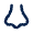 Nose Line Icon from Mingcute Line Set