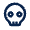 Skull Line Icon from Mingcute Line Set