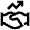 Arrow Upward Handshake Icon from Atlas Line Set