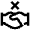 Xmark Handshake Icon from Atlas Line Set