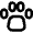 Animal Track Paw Mark Icon from Nova Line Set