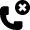 Phone Action Cross Dismiss Icon from Nova Solid Set