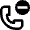 Phone Action Subtract Remove Icon from Nova Line Set