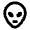 Download free Alien Bold PNG, SVG vector icon from Phosphor Bold set.