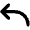 Arrow Bend Up Left Bold Icon from Phosphor Bold Set