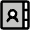 Address Book Tabs Duotone Icon from Phosphor Duotone Set