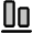 Align Bottom Duotone Icon from Phosphor Duotone Set