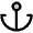 Anchor Simple Duotone Icon from Phosphor Duotone Set