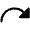 Arrow Arc Right Fill Icon from Phosphor Fill Set