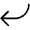 Arrow Bend Down Left Light Icon from Phosphor Light Set