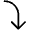 Arrow Bend Right Down Light Icon from Phosphor Light Set