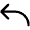 Arrow Bend Up Left Icon from Phosphor Regular Set