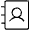 Address Book Thin Icon from Phosphor Thin Set