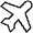 Airplane Tilt Thin Icon from Phosphor Thin Set