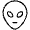 Alien Thin Icon from Phosphor Thin Set