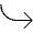 Arrow Bend Down Right Thin Icon from Phosphor Thin Set