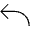 Arrow Bend Up Left Thin Icon from Phosphor Thin Set