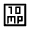 10mp Icon from Sharp Line - Material Symbols Set