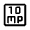 10mp Icon from Rounded Line - Material Symbols Set