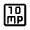 10mp Icon from Outlined Line - Material Symbols Set