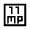 11mp Icon from Sharp Line - Material Symbols Set