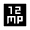 12mp Fill Icon from Sharp Fill - Material Symbols Set