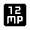12mp Fill Icon from Outlined Fill - Material Symbols Set
