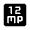 12mp Fill Icon from Rounded Fill - Material Symbols Set
