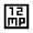 12mp Icon from Sharp Line - Material Symbols Set