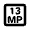 13mp Icon from Rounded Line - Material Pro Set