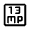 13mp Icon from Rounded Line - Material Symbols Set
