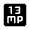 13mp Fill Icon from Rounded Fill - Material Symbols Set