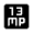 13mp Fill Icon from Outlined Fill - Material Symbols Set