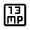 13mp Icon from Outlined Line - Material Symbols Set