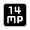 14mp Fill Icon from Rounded Fill - Material Symbols Set