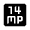 14mp Fill Icon from Outlined Fill - Material Symbols Set