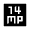 14mp Fill Icon from Sharp Fill - Material Symbols Set