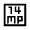 14mp Icon from Sharp Line - Material Symbols Set