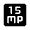 15mp Fill Icon from Rounded Fill - Material Symbols Set