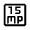 15mp Icon from Outlined Line - Material Symbols Set