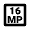 16mp Icon from Outlined Line - Material Pro Set
