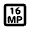 16mp Icon from Rounded Line - Material Pro Set