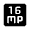 16mp Fill Icon from Rounded Fill - Material Symbols Set