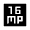16mp Fill Icon from Sharp Fill - Material Symbols Set