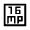 16mp Icon from Sharp Line - Material Symbols Set