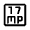 17mp Icon from Outlined Line - Material Symbols Set