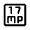 17mp Icon from Rounded Line - Material Symbols Set