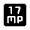 17mp Fill Icon from Rounded Fill - Material Symbols Set