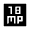 18mp Fill Icon from Sharp Fill - Material Symbols Set