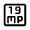 19mp Icon from Rounded Line - Material Symbols Set